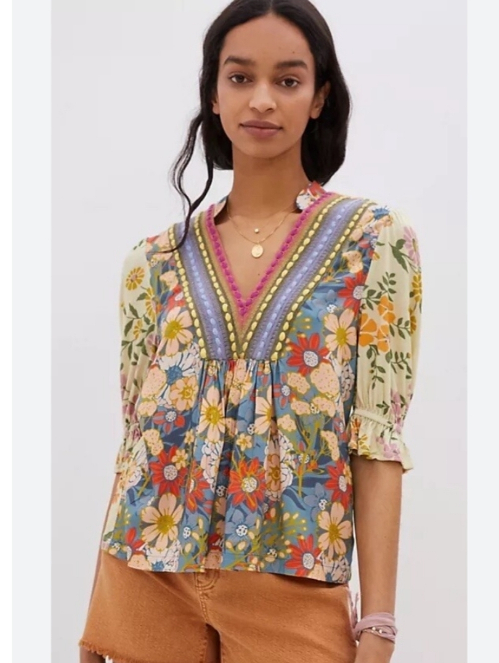 Anthropologie Blank London Stephanie Top Size S